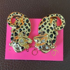 Lilly Pulitzer cheetah earrings